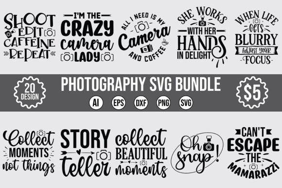 Download Photography Svg Bundle Vol-2 - Photo Collection