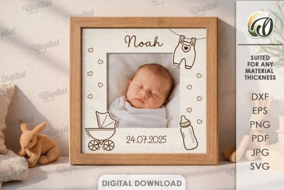 Download Kids Photo Frame Laser Cut - Premium Bundle