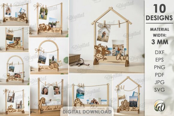 Download Photo Holders Frames Bundle Lasercut - Premium Resources