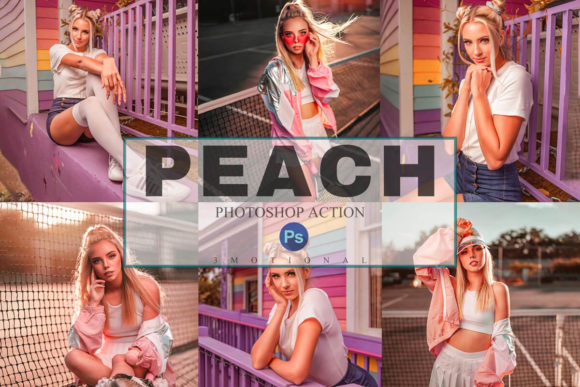 Download 6 Peach Photoshop Actions, ACR, LUT - Photo Collection