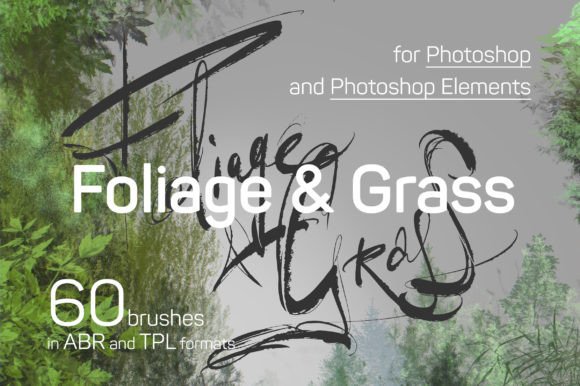 Download Foliage+Grass+Moss Photoshop Brushes - Photo Collection