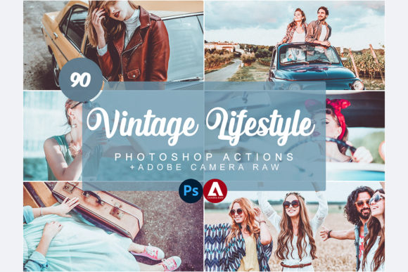 Download Vintage Lifestyle Photoshop Actions - Photo Collection